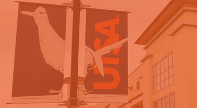 UTSA Campus Banner in orange image